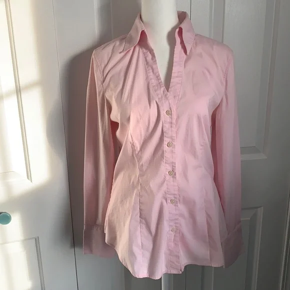 Express | Tops | Express Size Small Pink Button Down Dress Shirt | Poshmark